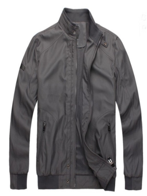 Men jacket gray color - Click Image to Close